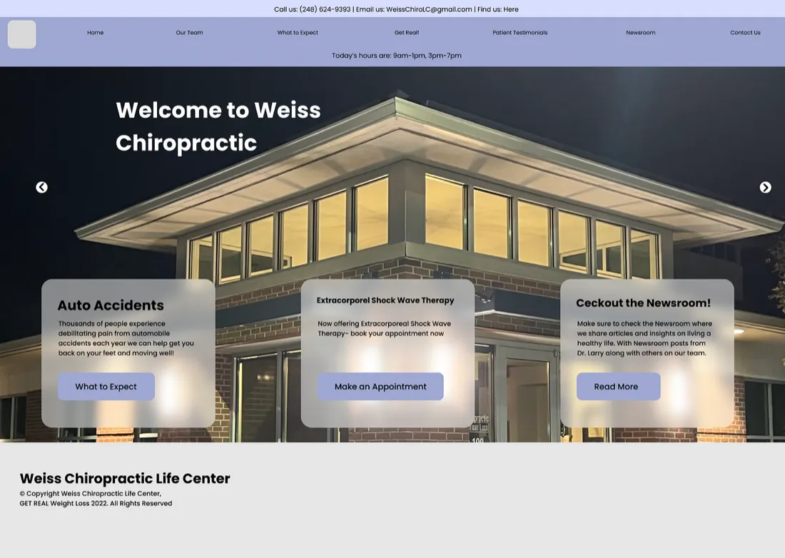 Early High Fidelity Wireframe of the Home Page